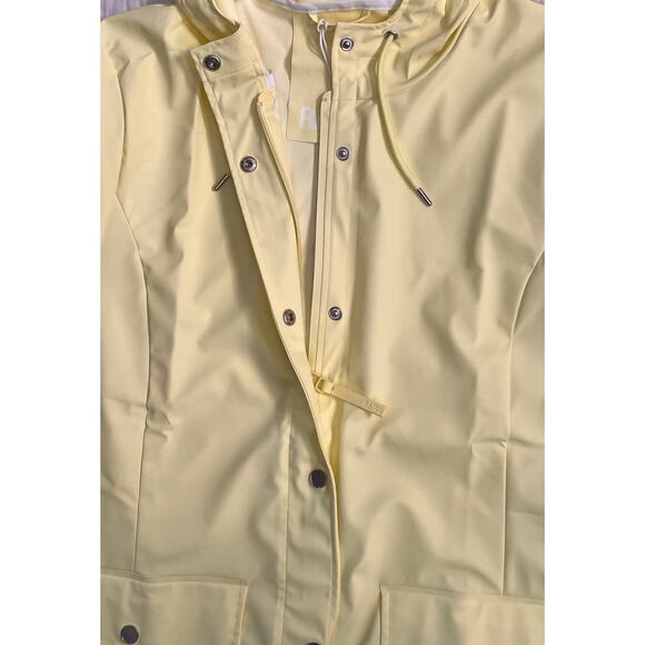 RAINS Curve Waterproof Rain Jacket in color Stray Women's Size XL NWT - Picture 10 of 12